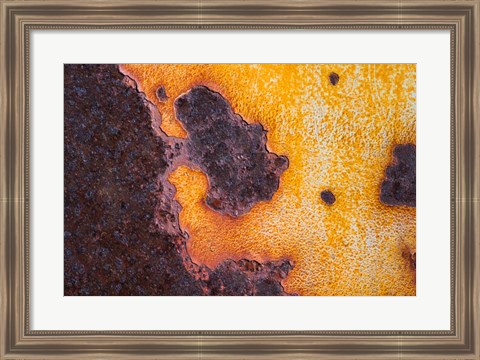 Framed Rust Abstract Print