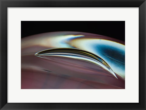 Framed Frozen Bubbles In Glass 1 Print