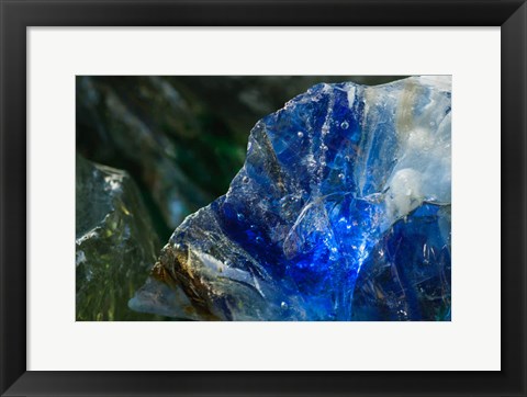 Framed Cullet Glass Chunks 1 Print