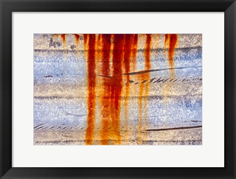 Framed Rust Abstract Print