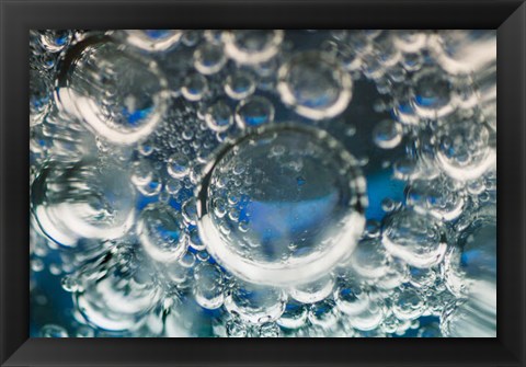 Framed Frozen Bubbles 5 Print