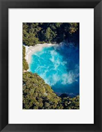 Framed Inferno Crater, Waimangu Volcanic Valley, Near Rotorua, North Island, New Zealand Print