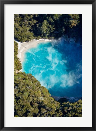 Framed Inferno Crater, Waimangu Volcanic Valley, Near Rotorua, North Island, New Zealand Print