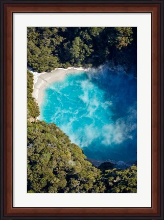 Framed Inferno Crater, Waimangu Volcanic Valley, Near Rotorua, North Island, New Zealand Print