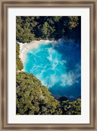 Framed Inferno Crater, Waimangu Volcanic Valley, Near Rotorua, North Island, New Zealand Print