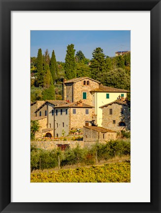 Framed Italy, Florence, Winery, Villa Print