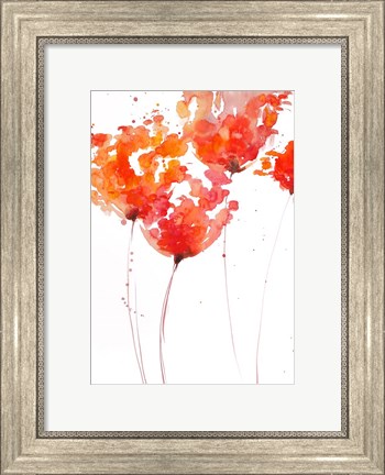 Framed Tangerine Tango 1 Print