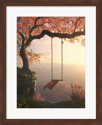 Framed Tree Swing Print