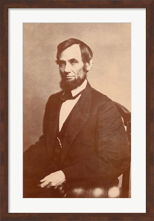 Framed Abraham Lincoln, 1861 Print