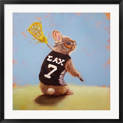 Framed Lax Bunny Print