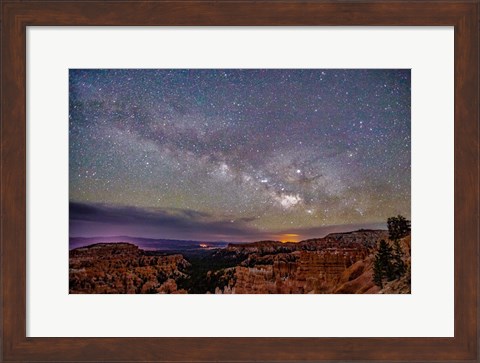 Framed Milky Way over Bryce Canyon Print