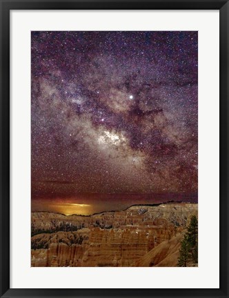Framed Milky Way over Bryce Canyon Print
