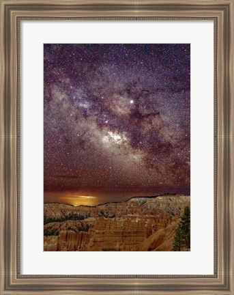 Framed Milky Way over Bryce Canyon Print