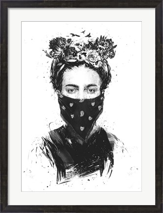 Framed Rebel Girl Print