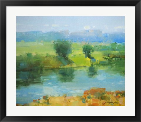 Framed Summer Lake Print