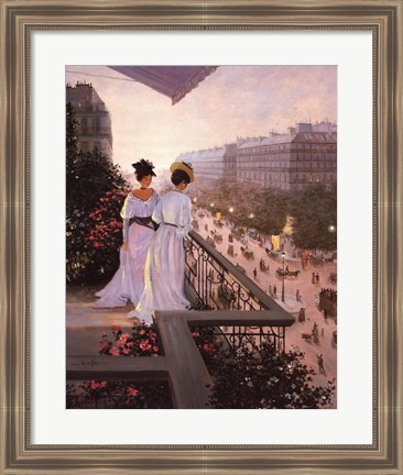 Framed On the Balcony Print