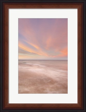 Framed Stormy Evening Over Lake Superior, Michigan Print