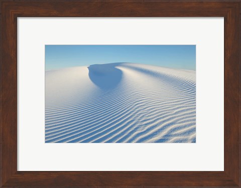 Framed Ripple Patterns In Gypsum Sand Dunes, White Sands National Monument, New Mexico Print