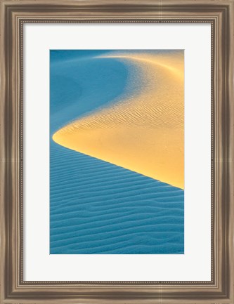 Framed New Mexico, White Sands National Park, Sand Dunes At Sunrise Print