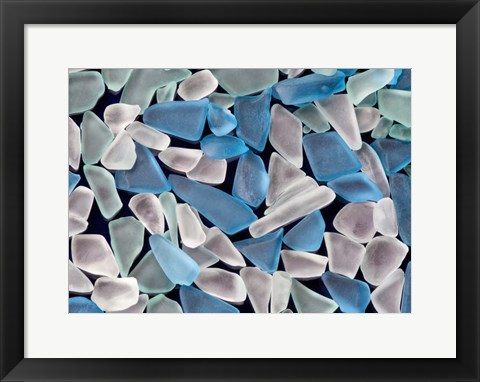 Framed Oregon, Sea Glass Close-Up Print