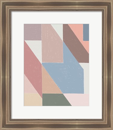 Framed Chalk Pattern Print