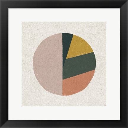 Framed Terracotta Circle III Print