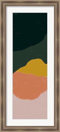 Framed Terracotta Mountains I Print