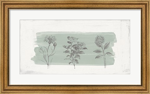 Framed Three Flowers Print