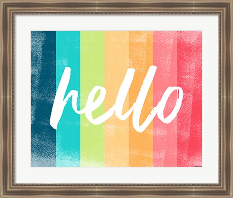 Framed Hello Print