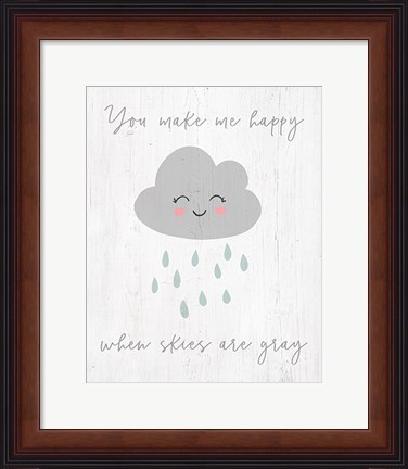 Framed Gray Skies Print