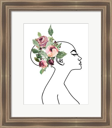 Framed Line Woman Print