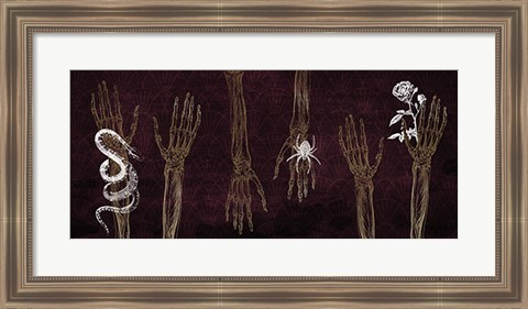 Framed Skeleton Hands Print