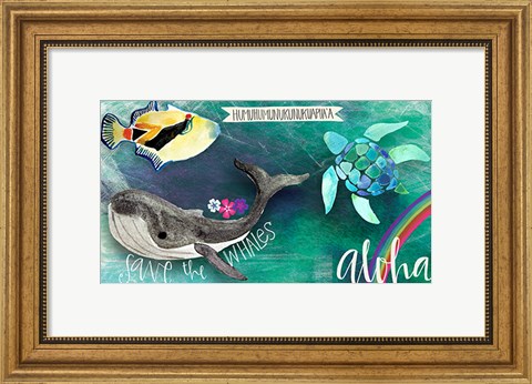 Framed Hawaiian Sea Life Print