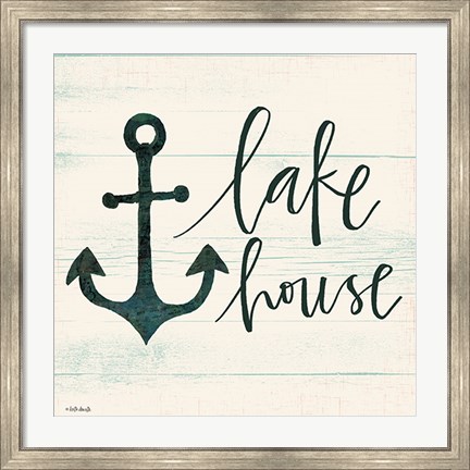 Framed Lake House II Print