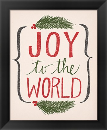 Framed Joy to the World Print