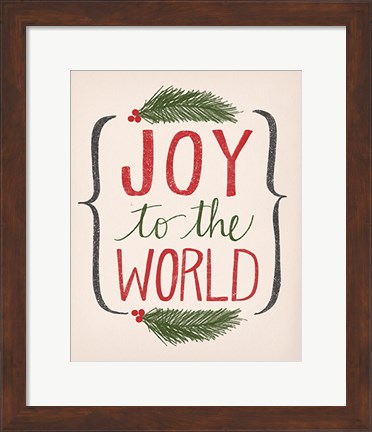 Framed Joy to the World Print