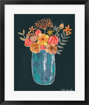 Framed Floral Bouquet Print