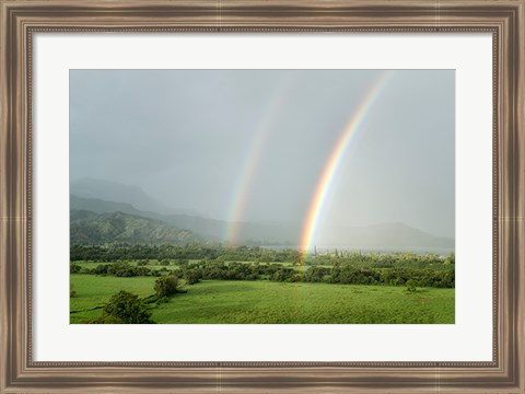 Framed Double Rainbow Print