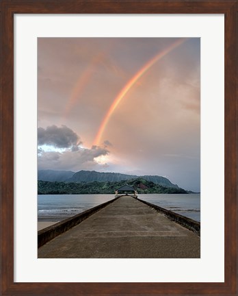 Framed Rainbow Pier III Print