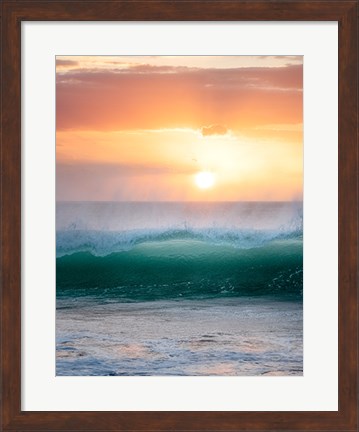 Framed Peachy Green Print