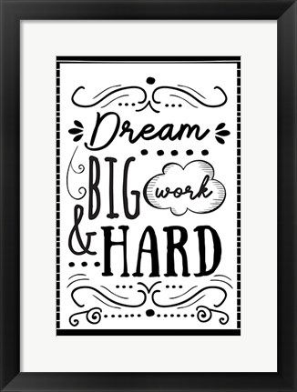 Framed Dream Big Print