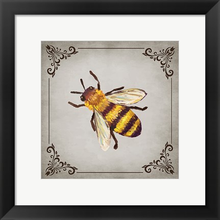 Framed Bee and Willow III Print