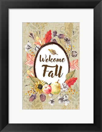 Framed Welcome Fall Print