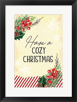 Framed Cozy Christmas Print