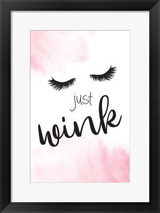 Framed Just Wink Print