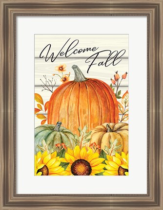 Framed Welcome Fall Print