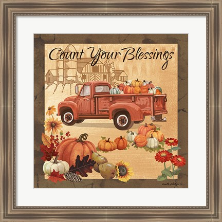 Framed Count Your Blessings II Print