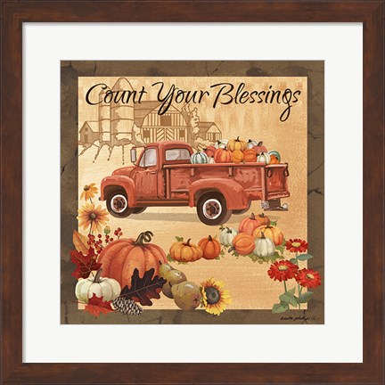 Framed Count Your Blessings II Print