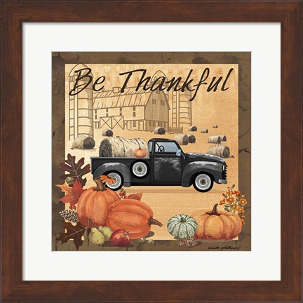 Framed Be Thankful II Print