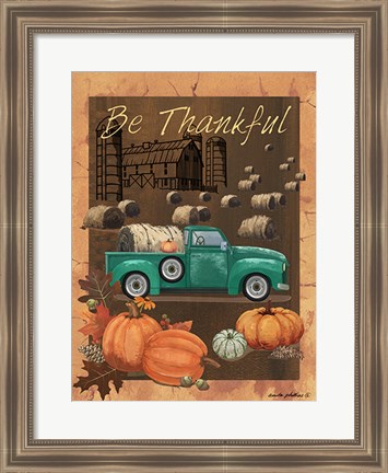 Framed Be Thankful VI Print